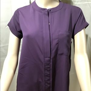 Simply Vera plum polyester blouse
